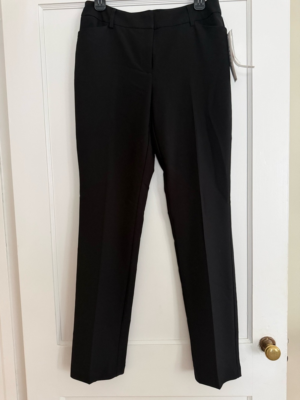 Tribal Black Straight-Leg Dress Trousers